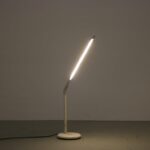 L5159 1970s White metal floor lamp with tube light Light, Belgium