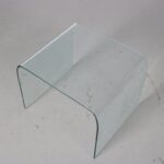 m26988 1970s Waterfall Side table by Angelo Cortesi for Fiam, Italy