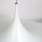 L5096 1960s Semi hanging lamp in white aluminium Claus Bonderup & Torsten Thorup Fog & Mørup, Denmark