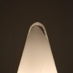 L5118 1990s Small model glass table lamp model TeePee SCE, France