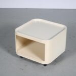 m27278 1970s Pair of white plastic night stands Anna Castelli Kartell, Italy