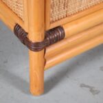 m27348 1970s Rattan with wicker drawer cabinet France