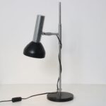 L4850 1960s Chrome with black metal adjustable desk lamp Netherlands
