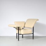 m27484 1980s Groeten uit Holland Chair in beige leather Rob Eckhardt Pastoe, Netherlands