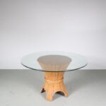 m27542 1970s Vintage bamboo dining table by McGuire, USA