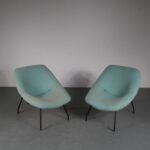 m25418 Rare Pair of Lounge Chairs by GAR, France 1950