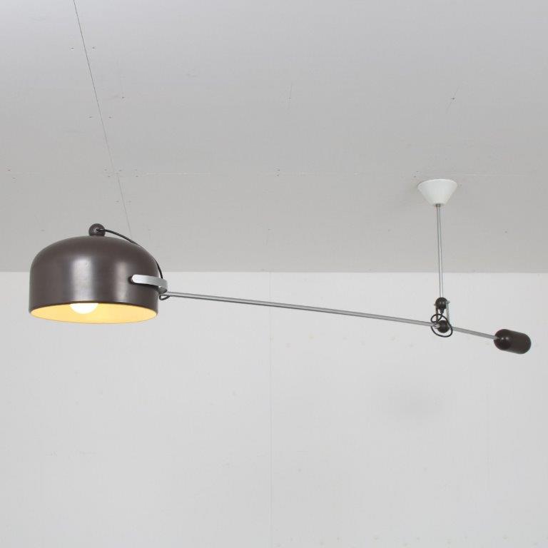 L4717 Hanging Lamp by J.J.M. Hoogervorst for Anvia, Netherlands 1970