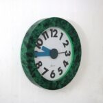 K3874 1980s Memphis style wall mounted clock George Sowden Neos, Italy
