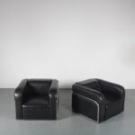 m24219 Very Rare Pair of Lounge Chairs by Kovora, Czech 1950