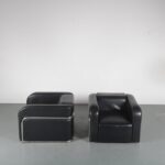 m24219 Very Rare Pair of Lounge Chairs by Kovora, Czech 1950