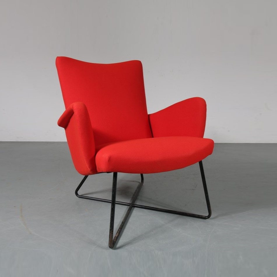 m27570 1950s Unique lounge chair in the style of Grete Jalk, Denmark