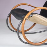 m27573 1970s Rocking chair by Paul Tuttle for Strässle, Switzerland
