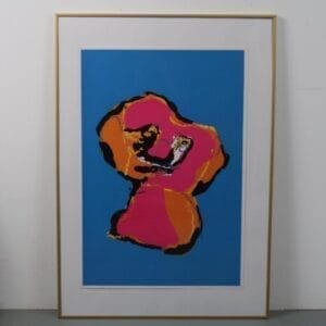 1970s Karel Appel "Animal" silk screen from the Netherlands