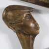 Large Copper Mother & Child Sculpture signed R.E. 1967, Netherlands