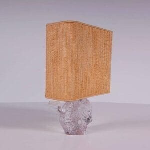 1970s Glass table lamp by Daum, France