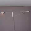 L5368 1970s "265" Adjustable wall lamp in white metal / Paolo Rizzatto / Flos, Italy