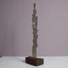 m27446 1970s Bronze sculpture on wooden base Otto Hamer Netherlands