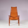 m26566 1950s Kurva lounge chair with new upholstery Yngve Ekström Swedese, Sweden