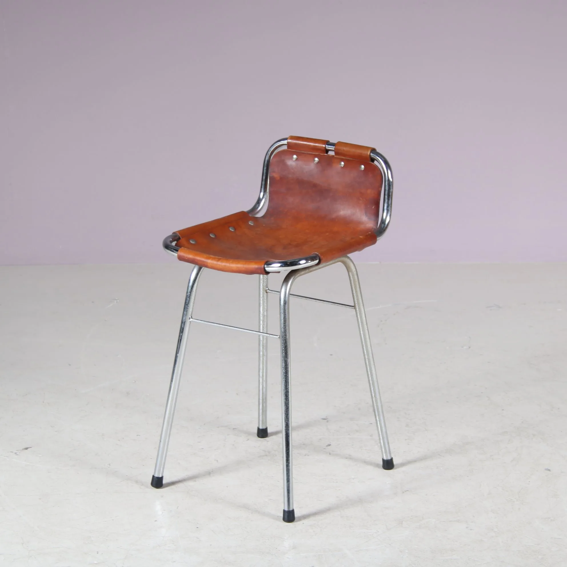 1970s Charlotte Perriand bar stool for Les Arcs, France - De