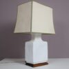 L5343 1970s White ceramics cactus lamp attributed to John Diksinson Italy