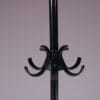 m27792 1980s Black metal coat rack with black plastic Achille Castiglioni Zanotta, Italy