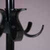 m27792 1980s Black metal coat rack with black plastic Achille Castiglioni Zanotta, Italy