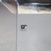 m27819 1970s Glass side or corner table in glass with chrome Gallotti & Radice Italy