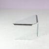 m27819 1970s Glass side or corner table in glass with chrome Gallotti & Radice Italy