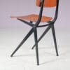 m27788 1960s School chair on black metal compass base Ynske Kooistra Marko, Netherlands