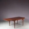 INC193 1960s Teak extendible dining table by TV Meubles Paris, France