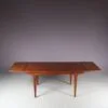 INC193 1960s Teak extendible dining table by TV Meubles Paris, France