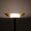 L5391 1980s "Tebe" Floor lamp in black metal with cream coloured glass shade / Ernesto Gismondi / Artemide, Italy