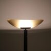 L5391 1980s "Tebe" Floor lamp in black metal with cream coloured glass shade / Ernesto Gismondi / Artemide, Italy