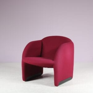 m27879 1980s "Ben" Chair in original fabric upholstery / Pierre Paulin / Artifort, Netherlands