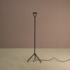 L5387 1990s Minimalist floor lamp "Lola" in black carbon / Alberto Meda & Paolo Rizzatto / Luceplan, Italy