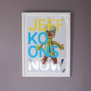 m27891 2016 Jeff Koons Now Lithographic exhibition poster, framed / UK