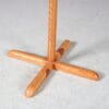 m27888 1970s Free standing pine wooden "ball" coat rack / Denmark