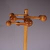 m27888 1970s Free standing pine wooden "ball" coat rack / Denmark