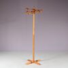 m27888 1970s Free standing pine wooden "ball" coat rack / Denmark