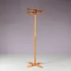 m27888 1970s Free standing pine wooden "ball" coat rack / Denmark