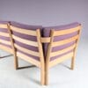 m27889 1980s Corner sofa GE280 in oak wood with fabric cushions / Hans J. Wegner / Getama, Denmark