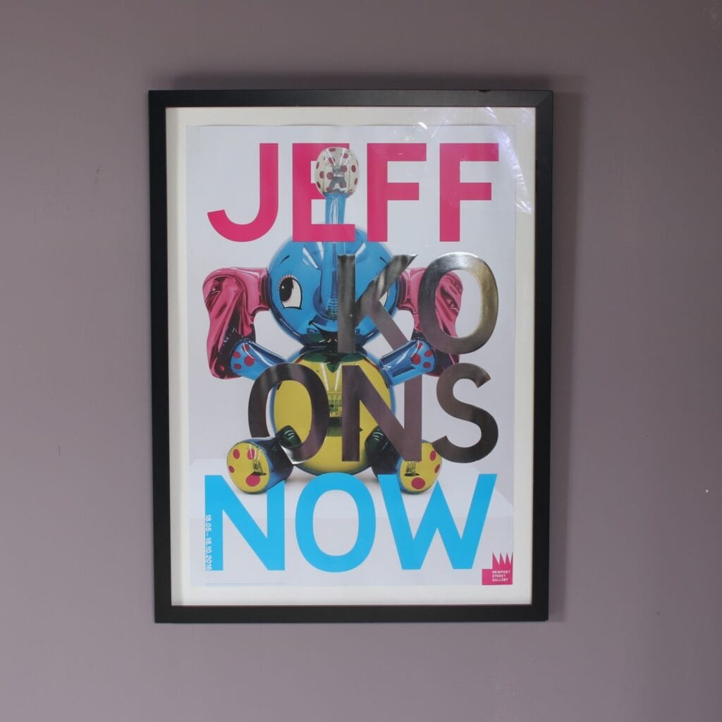 2016 Jeff Koons exhibition lithographed poster, UK