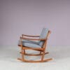 1960s Oak racking chair by M. Nissen for Pastoe, Netherlands