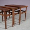 m27896 1950s Set of 3 nesting tables (interlocking) in teak Poul Hundevad Fabian, Denmark