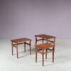 m27896 1950s Set of 3 nesting tables (interlocking) in teak Poul Hundevad Fabian, Denmark