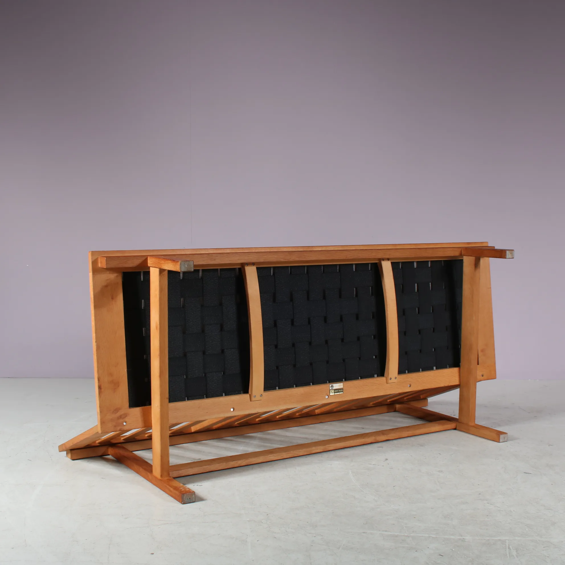 m27804 1960s Teak 3-seater sofa, model 2218, with new upholstery / Borge Mogensen / Fredericia, Denmark