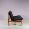m27804 1960s Teak 3-seater sofa, model 2218, with new upholstery / Borge Mogensen / Fredericia, Denmark