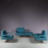 m27736 1960s 5 Unit Revolt sofa set on chrome metal base with new upholstery Poul Cadovius France & Son, Denmark