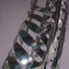 L3879 1980s Chrome Metal Sculpture with Light, Netherlands