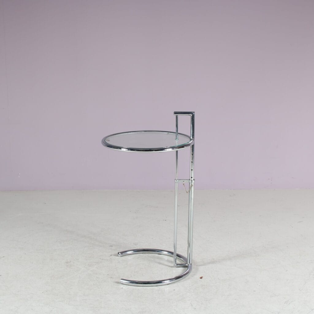 m27920 1980s Eileen Gray style side table from Italy